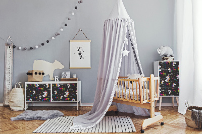 Wrapfolie keuken Regenboog Eenhoorns