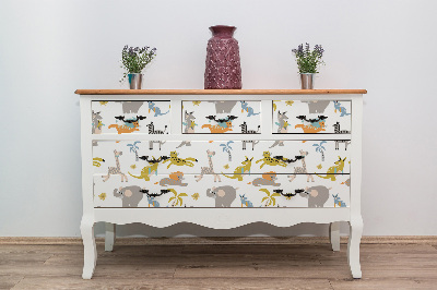 Decoratiefolie Dieren van Afrika