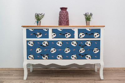 Wrapfolie keuken Panda's