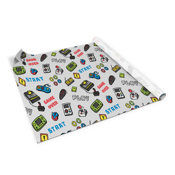 Wrapfolie keuken Retro-consoles