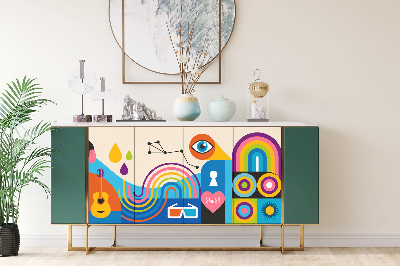 Decoratiefolie Straatkunst pop-art