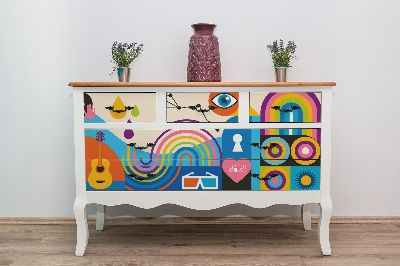 Decoratiefolie Straatkunst pop-art