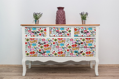 Wrapfolie keuken Liefde