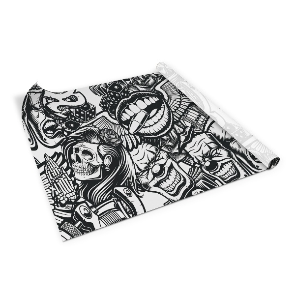 Wrapfolie keuken Schedel tatoeage