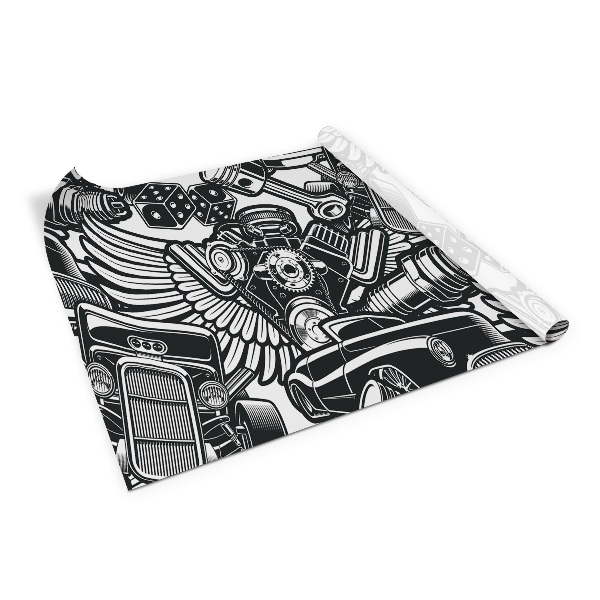 Meubelfolie Vintage auto tatoeages