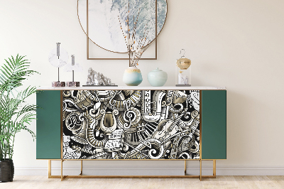 Decoratiefolie Doodle-instrumenten