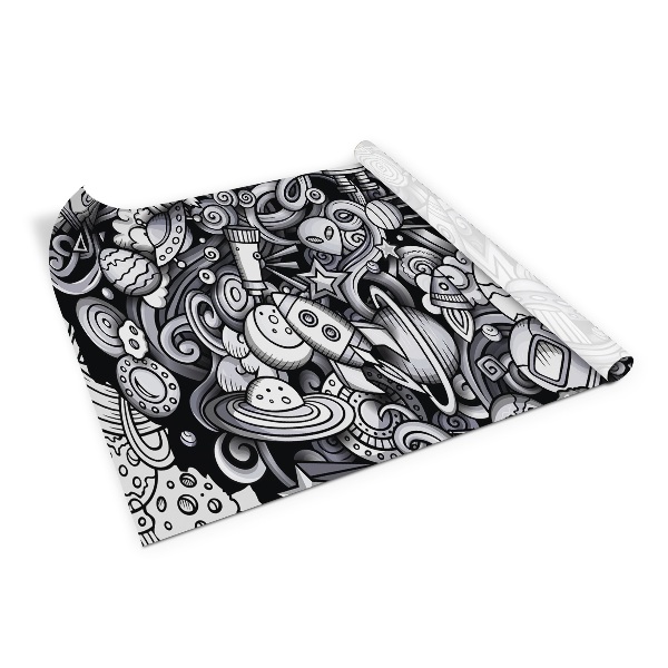 Wrapfolie keuken Ruimte cartoon stijl