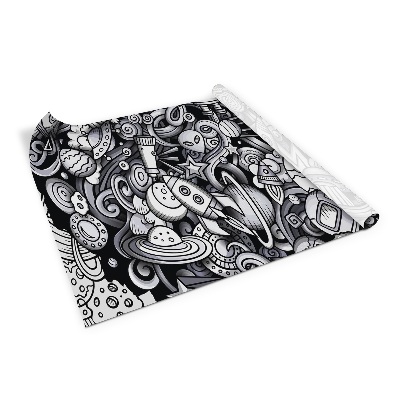 Wrapfolie keuken Ruimte cartoon stijl