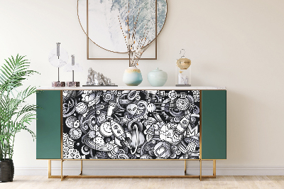 Wrapfolie keuken Ruimte cartoon stijl