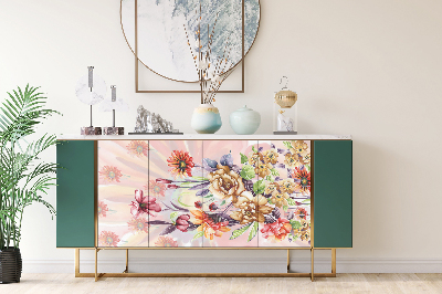 Wrapfolie keuken Vintage bloemen