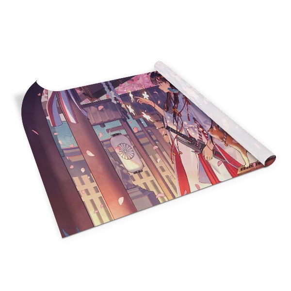 Meubelfolie Anime meisje en kat