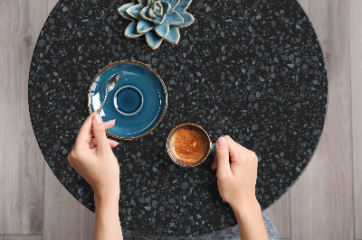 Wrapfolie keuken Klassieke zwarte vloer