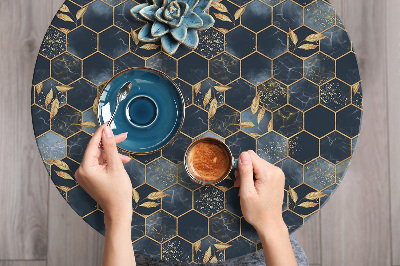 Meubelfolie Bladeren en zeshoeken