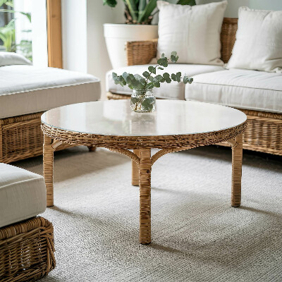 Rond tafelblad Zuiver wit