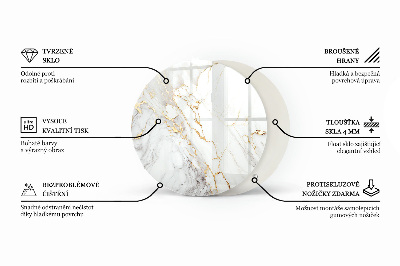 Rond tafelblad Effen zwart elegant