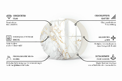 Rond tafelblad Effen zwart elegant