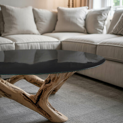 Rond tafelblad Effen zwart elegant