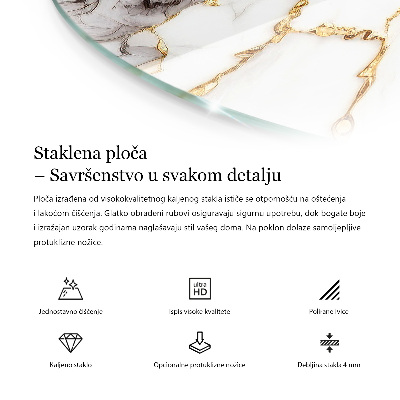 Rond tafelblad Effen zwart elegant