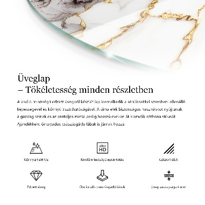 Rond tafelblad Effen zwart elegant