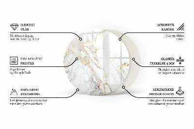 Rond tafelblad Krassen op het betonoppervlak