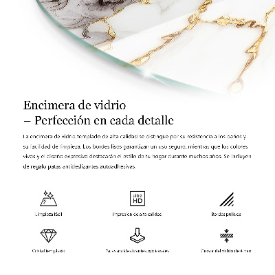 Rond tafelblad Stijlvol bosmotief