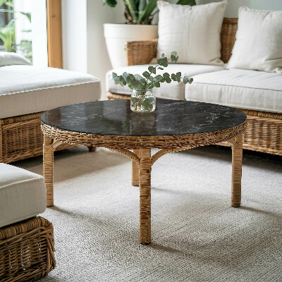 Rond tafelblad Marmer met fijne aderen