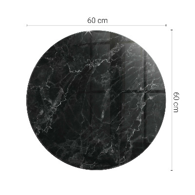 Rond tafelblad Marmer met fijne aderen