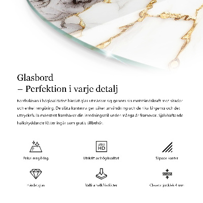 Rond tafelblad Hout in harmonie met hars