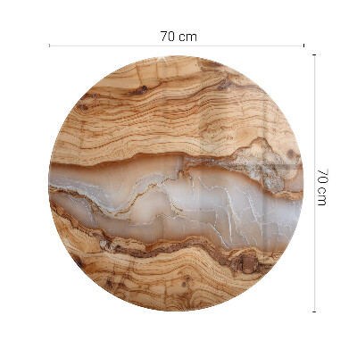 Rond tafelblad Hout in harmonie met hars