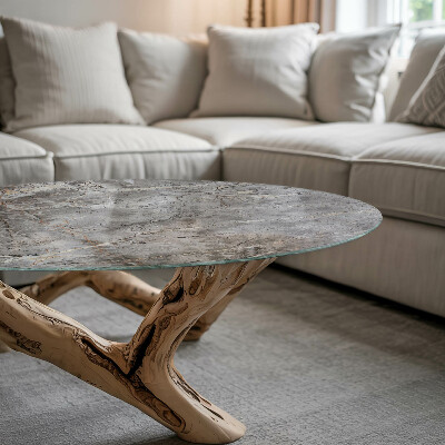 Rond tafelblad Stijlvol marmerpatroon