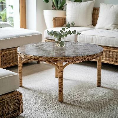 Rond tafelblad Stijlvol marmerpatroon