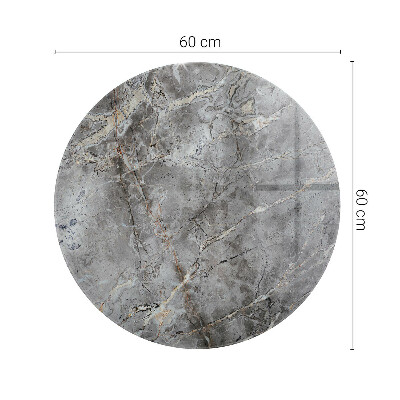 Rond tafelblad Stijlvol marmerpatroon