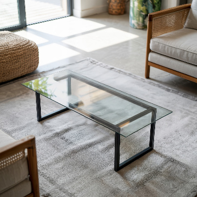 Rechthoekig tafelblad transparant