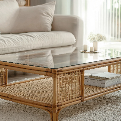 Rechthoekig tafelblad transparant