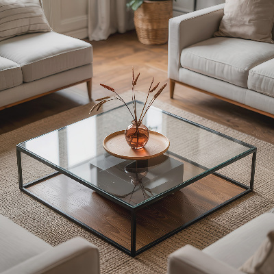 Rechthoekig tafelblad transparant