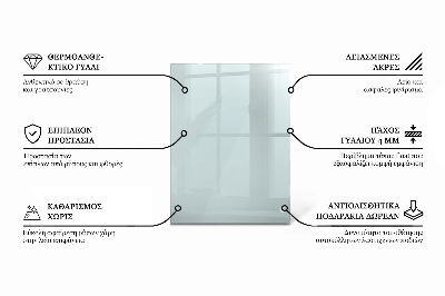 Rechthoekig tafelblad transparant