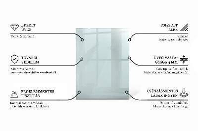 Rechthoekig tafelblad transparant