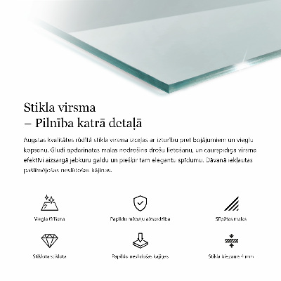 Rechthoekig tafelblad transparant