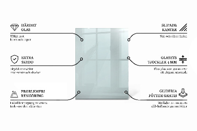 Rechthoekig tafelblad transparant