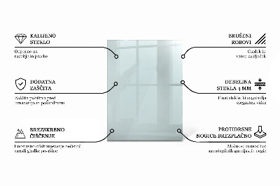Rechthoekig tafelblad transparant