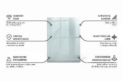 Rechthoekig tafelblad transparant