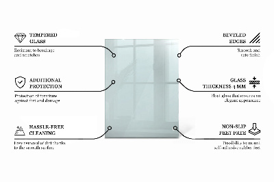 Rechthoekig tafelblad transparant