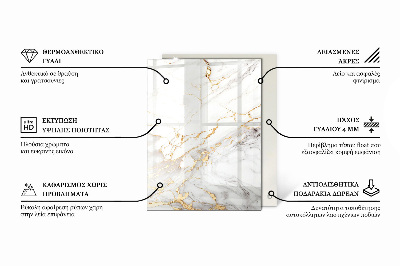 Tafelblad van glas Wit zonder patroon