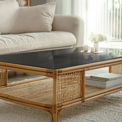 Tafelblad Zwart zonder patronen