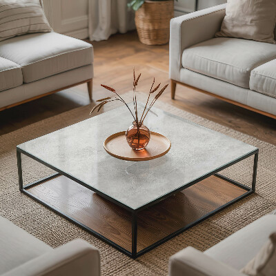 Tafelblad van glas Betonnen patronen met krassen