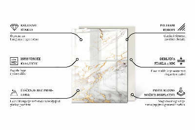 Tafelblad Marmeren aderen in stijl