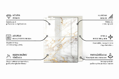 Tafelblad Marmeren aderen in stijl