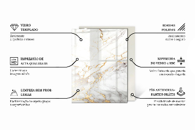 Tafelblad van glas Natuursteenstructuur