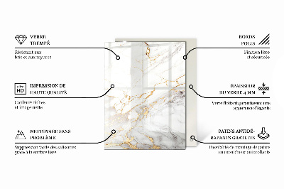 Tafelblad Marmermotief in de natuur