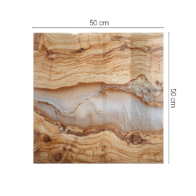 Tafelblad Hout met harsaccenten